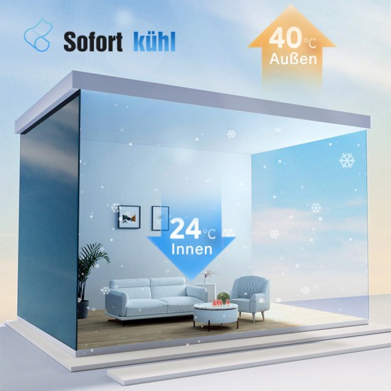  2025 Neues Upgrade  Einseitige Wrmedmm-Sichtschutzfolie aus Glas