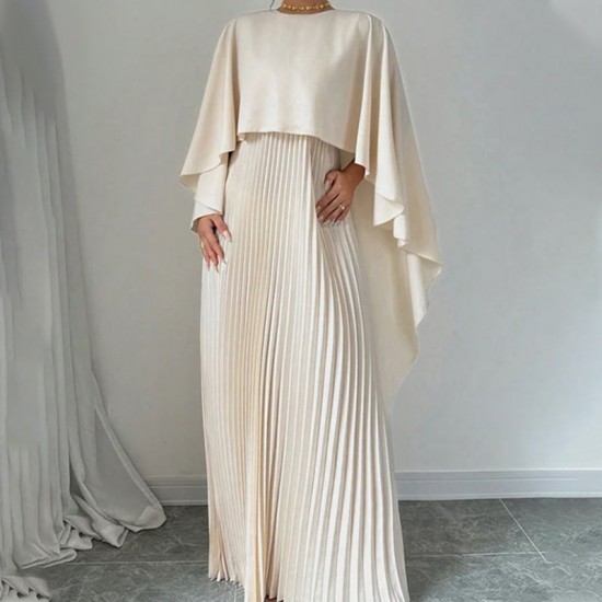 LAST DAY SALE 45% OFFElegant Unique Pressed Pleat Irregular Dress