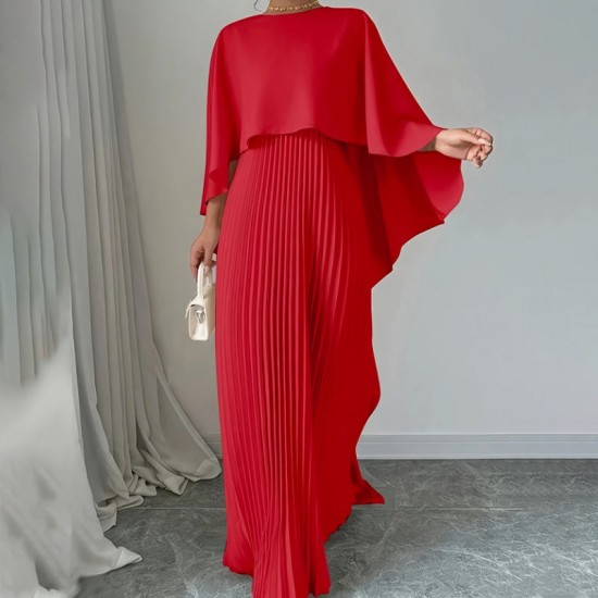 LAST DAY SALE 45% OFFElegant Unique Pressed Pleat Irregular Dress