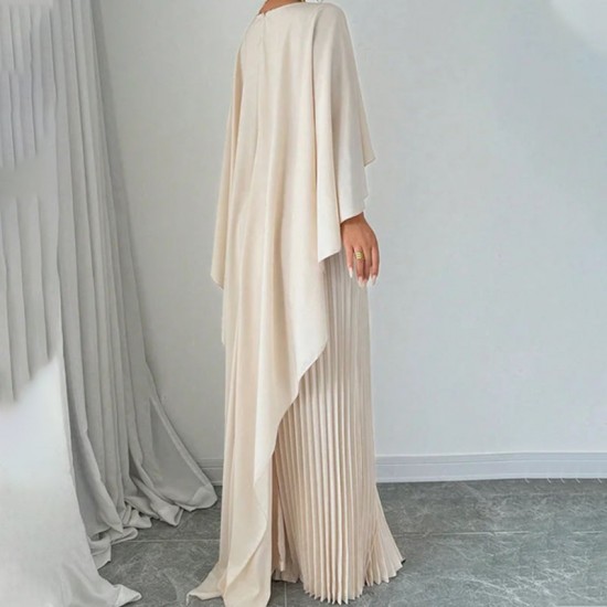LAST DAY SALE 45% OFFElegant Unique Pressed Pleat Irregular Dress