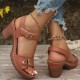 Maximal 50 % RabattDamen Sandalen mit Blockabsatz