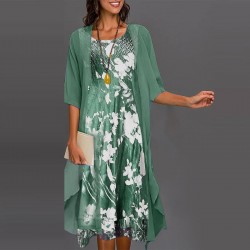 Neu für 2025Zeitlich begrenztes Angebot - 2-teiliges Set: Hemd + Kleid mit halben rmeln