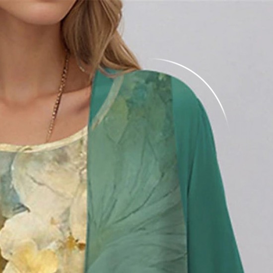 Neu für 2025Zeitlich begrenztes Angebot - 2-teiliges Set: Hemd + Kleid mit halben rmeln