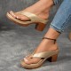Sommer -Kpfen -Absatzflip -Flops für Frauen