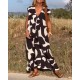 Lssiges Damenkleid mit geometrischen Farbblcken