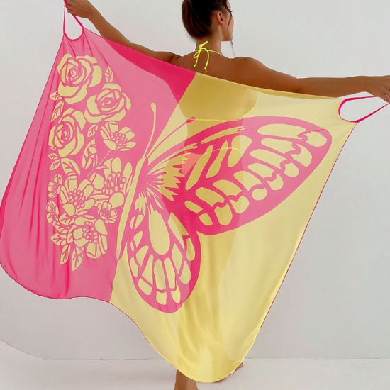 Zeitlich begrenztes SonderangebotDamen-Schmetterlings-Badeanzug, Cover-Up & Kleid
