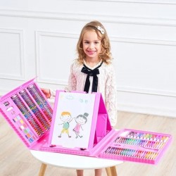  50% RABATT JETZT!  Deluxe 6-in-1 Kreativ-Kunstset - Enthlt Malwerkzeuge & 12 Farben für die Entwicklung kindlicher Fantasie 