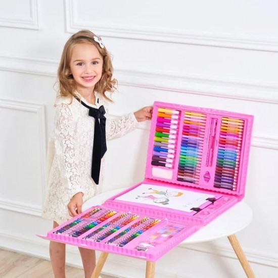 50% RABATT JETZT!  Deluxe 6-in-1 Kreativ-Kunstset - Enthlt Malwerkzeuge & 12 Farben für die Entwicklung kindlicher Fantasie 
