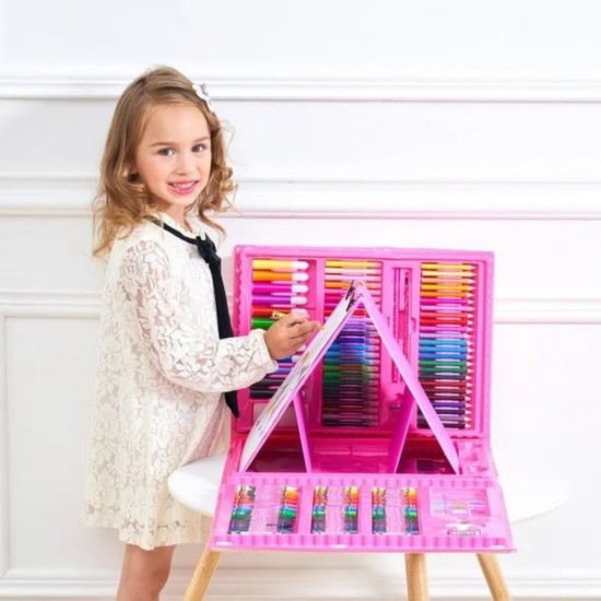  50% RABATT JETZT!  Deluxe 6-in-1 Kreativ-Kunstset - Enthlt Malwerkzeuge & 12 Farben für die Entwicklung kindlicher Fantasie 