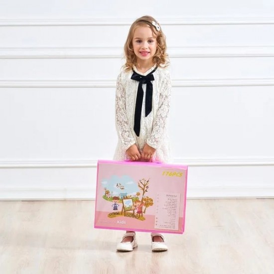  50% RABATT JETZT!  Deluxe 6-in-1 Kreativ-Kunstset - Enthlt Malwerkzeuge & 12 Farben für die Entwicklung kindlicher Fantasie 