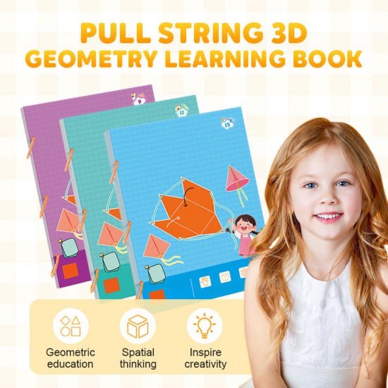 Letzter Tag 50% REDUKTIONZiehschnur 3D-Geometrie Lernbuch