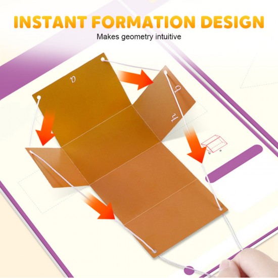 Letzter Tag 50% REDUKTIONZiehschnur 3D-Geometrie Lernbuch
