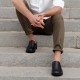 Lssige weite atmungsaktive Herren-Slipper