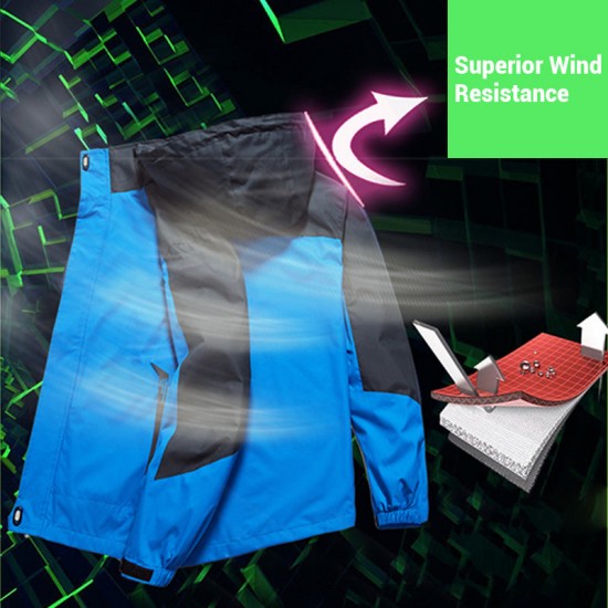 Herren-Performance-Outdoor-Jacke – Winddicht, wasserdicht & atmungsaktiv