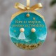 Freundschafts-Weihnachtsornament aus SeeglasVon der Natur geformt und von Hand gefertigt