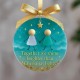 Freundschafts-Weihnachtsornament aus SeeglasVon der Natur geformt und von Hand gefertigt