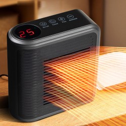 800-W-Wandheizgert mit einstellbarem Thermostat und Zeitschaltuhr