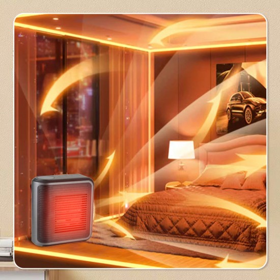 800-W-Wandheizgert mit einstellbarem Thermostat und Zeitschaltuhr