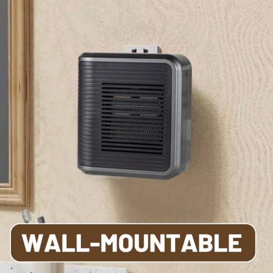 800-W-Wandheizgert mit einstellbarem Thermostat und Zeitschaltuhr
