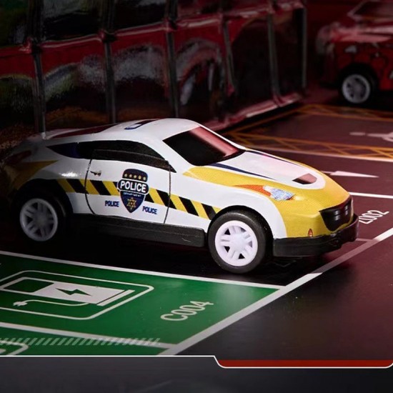 Weihnachtsaktion 55 % RABATT48 Mini-Rückziehautos mit eingebautem Garagenset