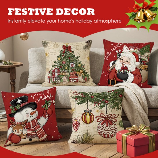 Weihnachtsaktion 50 % RABATTNiedrige Weihnachtsdruck Kissenbezug