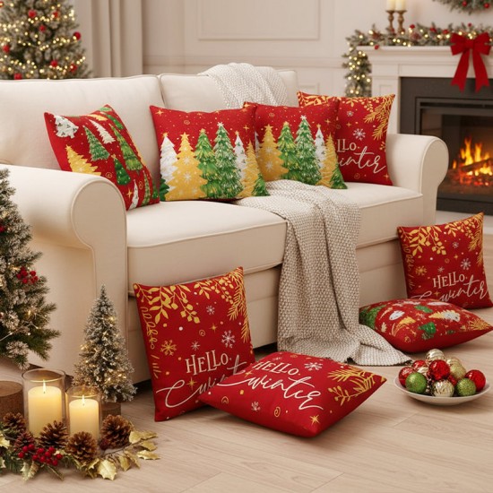 Weihnachtsaktion 50 % RABATTNiedrige Weihnachtsdruck Kissenbezug