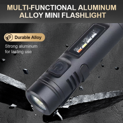 60% RabattMultifunktionale Mini-Taschenlampe aus Aluminiumlegierung